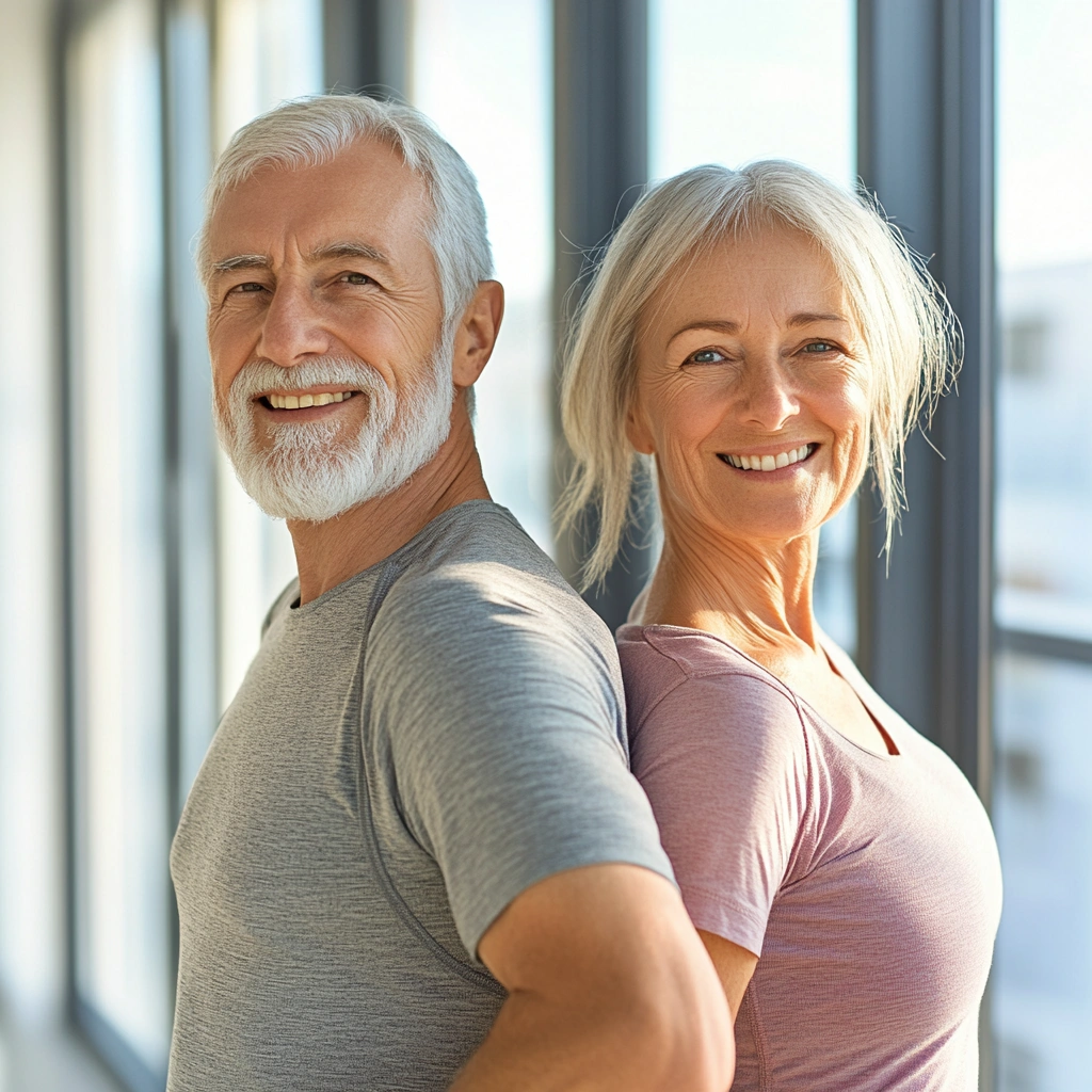 Активні пенсіонери займаються фітнесом